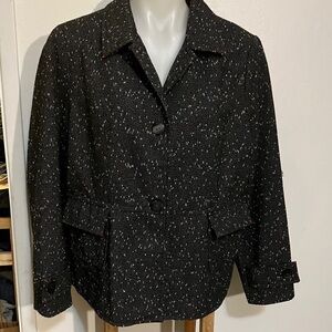 Mary McFadden wool blend blazer fully lined size 20W  RUNS SMALLER -16/18?